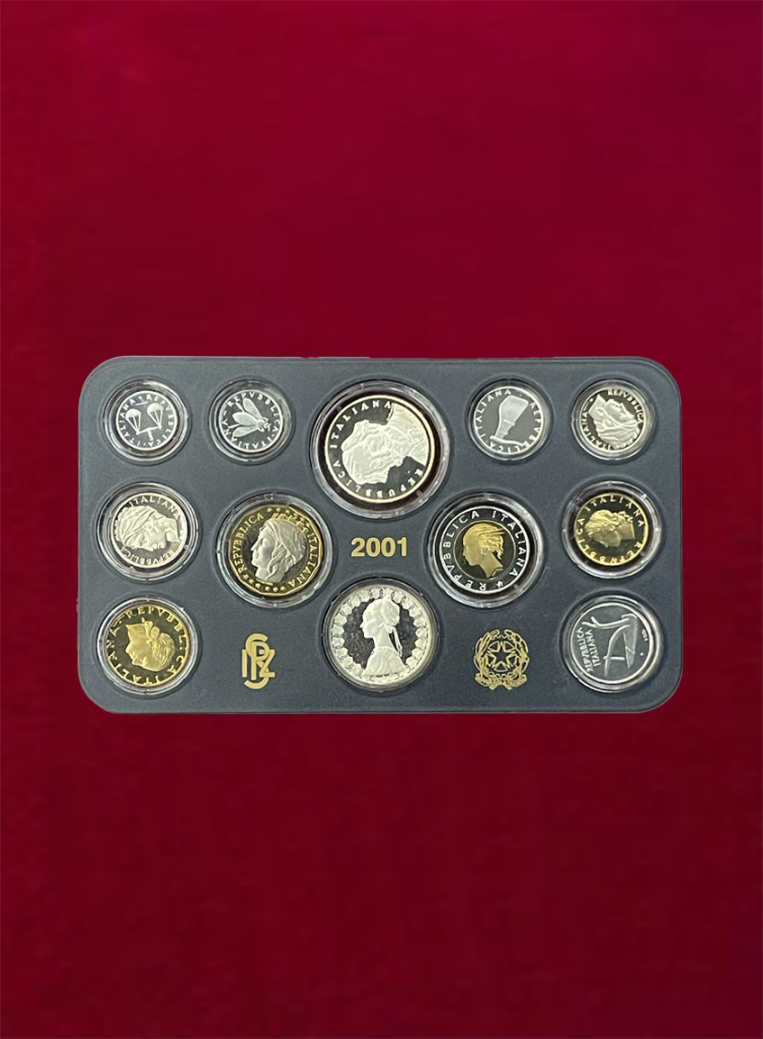 【イタリア】ジュゼッペ・ヴェルディ没後100年　プルーフセット12枚　2001　ケース付き