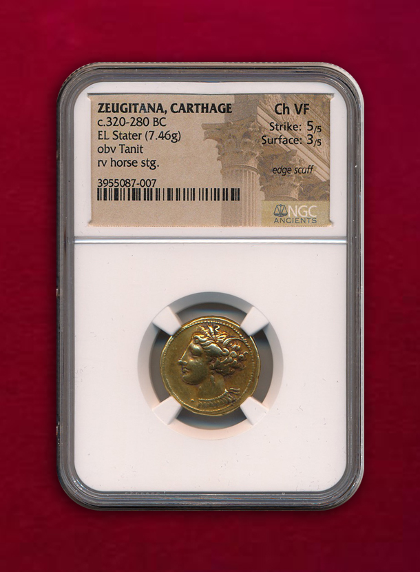 【 ゾイジータ・カルタゴ】 El Stater  C.320-280BC  7.46g