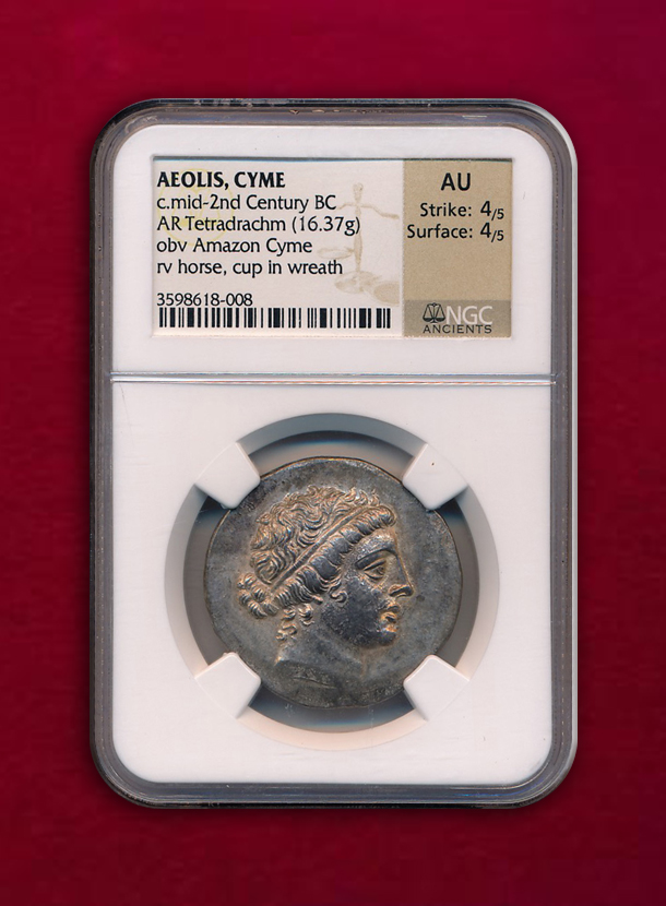 【 アイオリス・キーメ 】Tetradrachm  C. Mid 2nd Century  16.37g