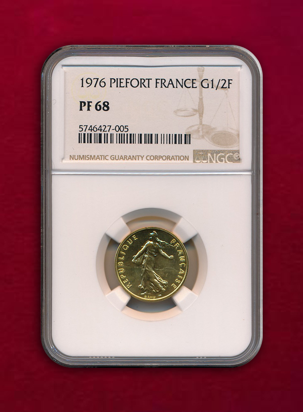 【 フランス 】Piefort 1/2 Franc  1976