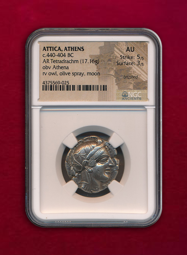 【アッティカ・アテネ】Tetradrachm　440-404BC