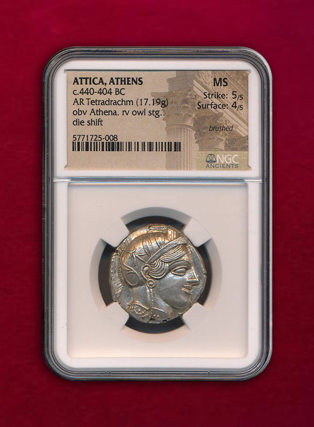 【アッティカ・アテネ】Tetradrachm　440-404BC