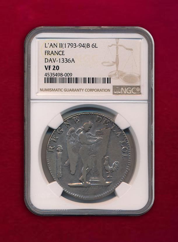 【フランス】6 Livres　L’an II  (1793-1794)