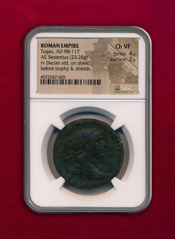 【ローマ帝国】Sestertius  98-117  トラヤヌス  23.28g