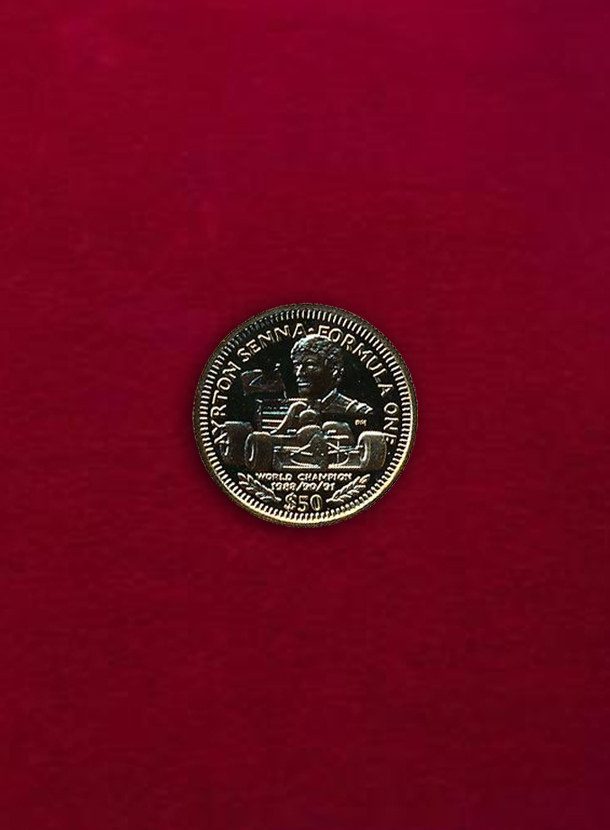 【リベリア】50 Dollars  1992  アイルトン・セナ