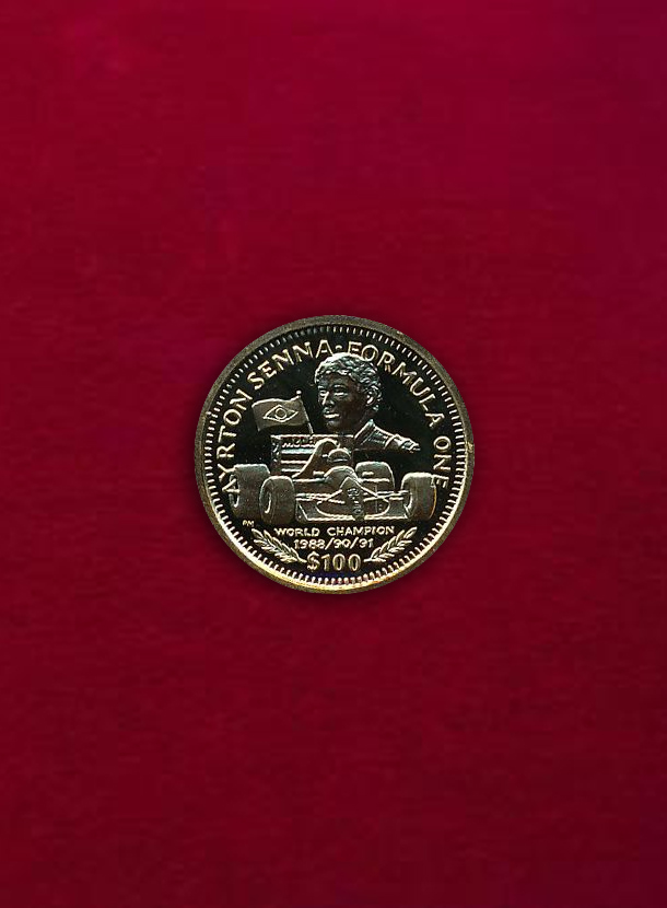 【リベリア】100 Dollars  1992  アイルトン・セナ