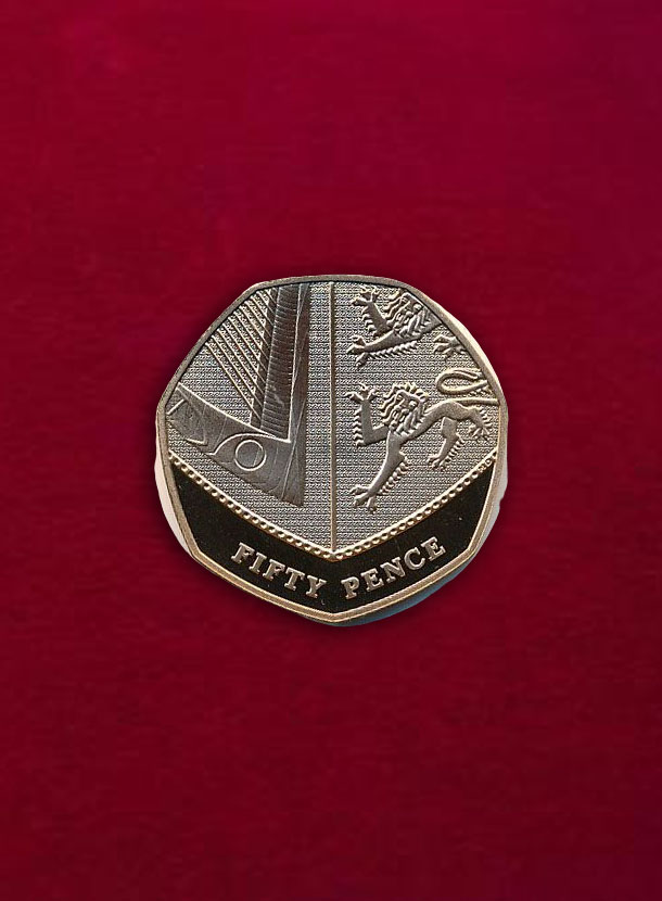 【イギリス】50 Pence 2012