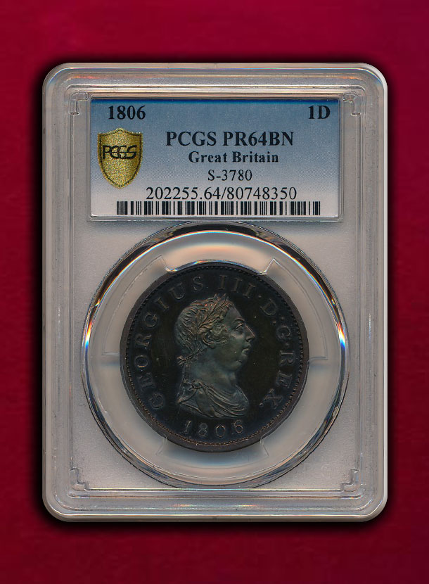 【イギリス】Penny 1806 ジョージ3世