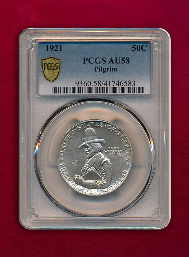 【 U.S.A. 】1/2 Dollar 1923 ピルグリム  “1921”