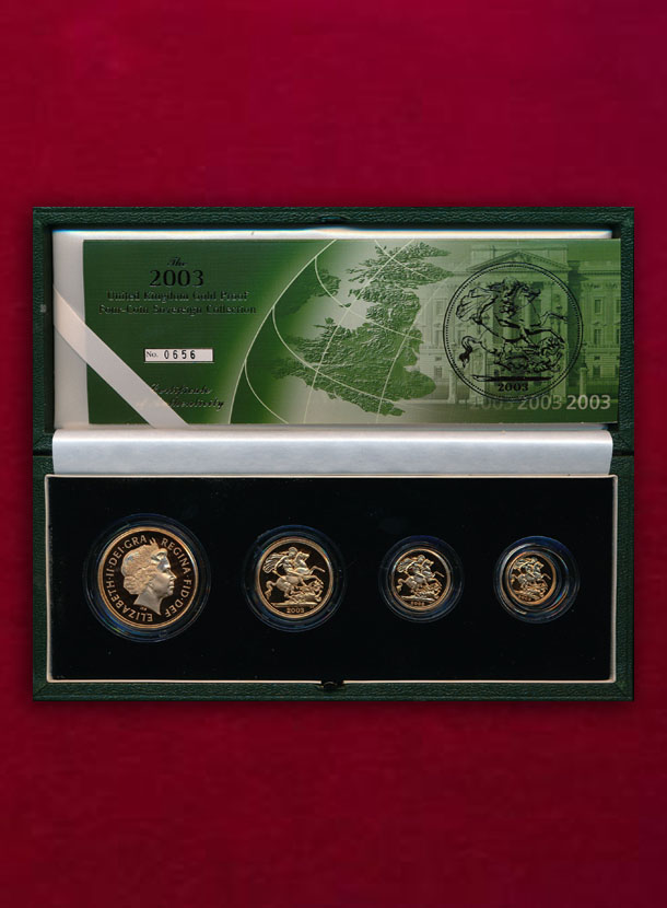 【 イギリス 】 Proof Set 2003　4枚組