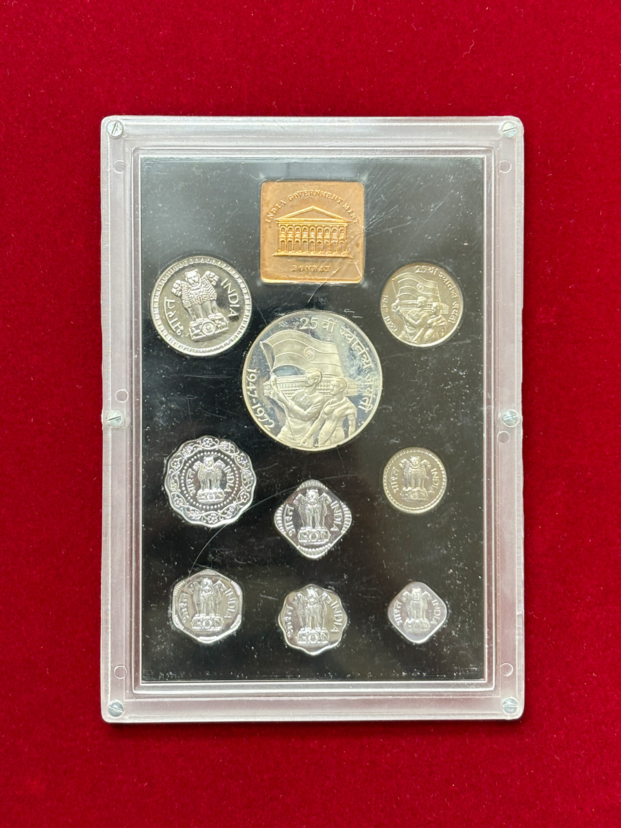 【インド】プルーフセット　9枚　1972