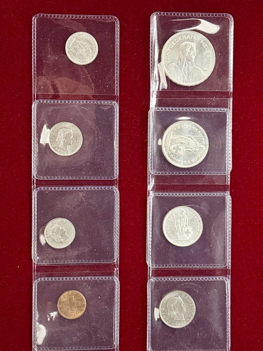 【スイス】ミントセット　8枚組　1965/1966