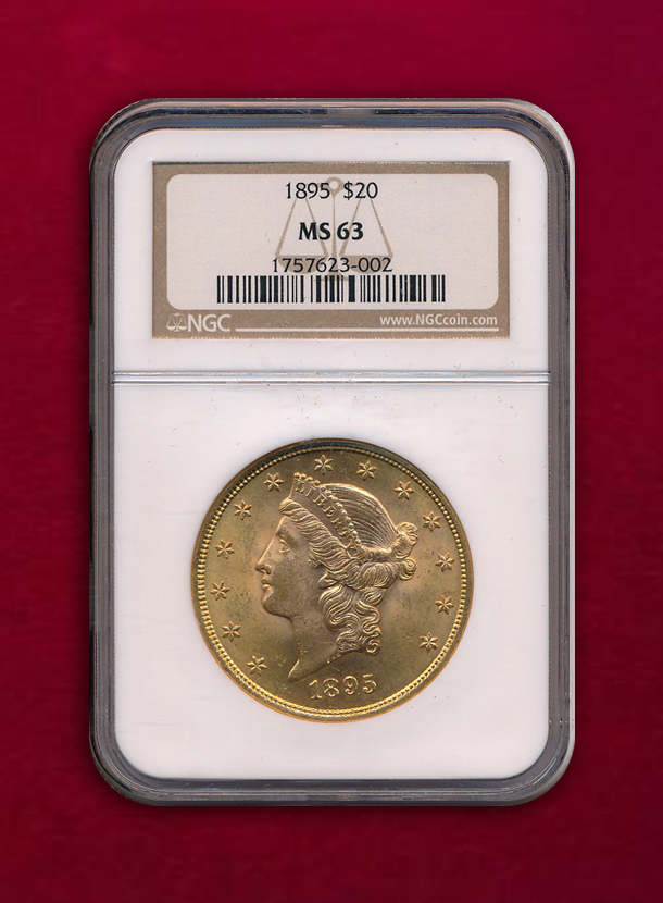 【U.S.A 】20 Dollars　1895　フィラデルフィア