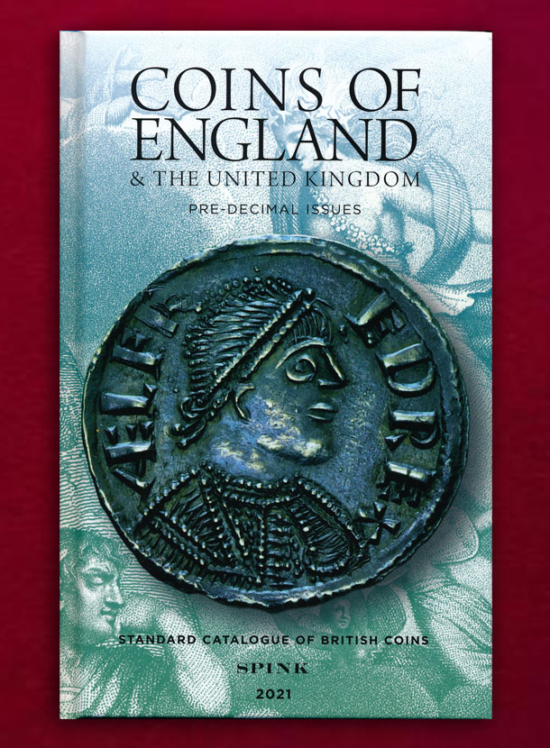 英国コインカタログ 2021年版（2巻セット）スピンク社刊「十進法以前の通過 606頁」／「十進法以降の通過 311頁」