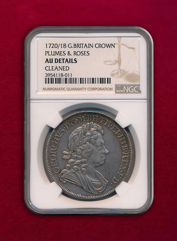 【イギリス】Crown　1720/18　ジョージ1世